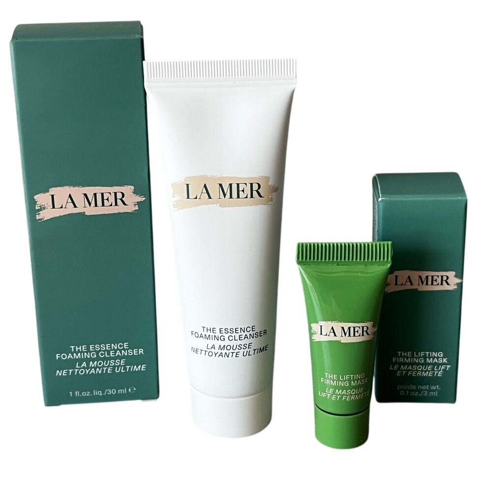 LA MER The Essence Foaming Cleanser & Lifting Firming Mask ~ Travel Size ~ NIB